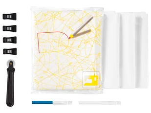 crelando® Zestaw krawiecki, 202 sztuki lub Zestaw do kopiowania szablonów, 12 sztuk (Zestaw do kopiowania szablonów) - Pasmanteria - miniaturka - grafika 1