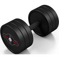 Hantle i ciężarki - Marbo Sport HANTLA STALOWA GUMOWANA 20 KG CZARNY MAT MW-HSG20-K4 - miniaturka - grafika 1