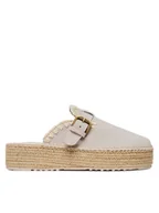 Espadryle damskie - Mou Espadryle Jute clog plain MU.SW641000A Szary - miniaturka - grafika 1