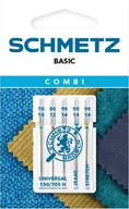 Akcesoria i części do maszyn do szycia - Igły półpłaskie Schmetz 130/705H do jeansu stretchu uniwersalne MIX 5 szt. - miniaturka - grafika 1