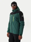 Kurtki narciarskie - Quiksilver Kurtka snowboardowa Titano EQYTJ03513 Zielony Slim Fit - miniaturka - grafika 1