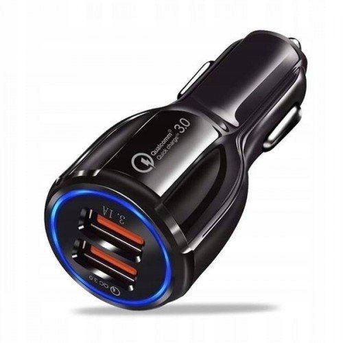 ŁADOWARKA SAMOCHODOWA 2x USB QUICK CHARGE 3.0 12V