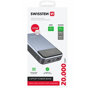 SWISSTEN Powerbank 20000mAh 2xUSB-A 1xUSB-C 100W - Powerbanki - miniaturka - grafika 6