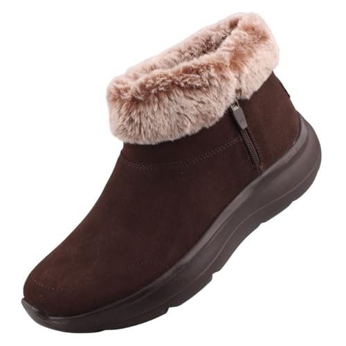 Skechers Damskie botki ON-The-GO Encore Snow-Caped, czekoladowe, 40 UK, Czekolada, 40 EU