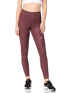 Nike Damskie legginsy W Nk Df Run Dvn Fast Tgt, Dark Wine/Black/Reflective Silv, M DD5153 - Legginsy - miniaturka - grafika 1