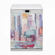 Dekoracje domu - Bluedecor Maskownica na zmywarkę Miasto nad wodą 60x80 - miniaturka - grafika 1