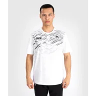 Koszulki sportowe męskie - UFC Venum T-Shirt Koszulka Krótki Rękaw Fusion Replica White - miniaturka - grafika 1