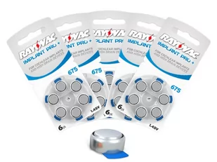 30 x baterie do aparatów słuchowych Rayovac 675 IMPLANT PRO+ - Baterie i akcesoria - miniaturka - grafika 1