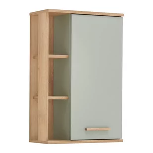 Zielona wisząca szafka łazienkowa w dekorze dębu 51x75 cm Set 963 – Pelipal - Szafki łazienkowe - miniaturka - grafika 1