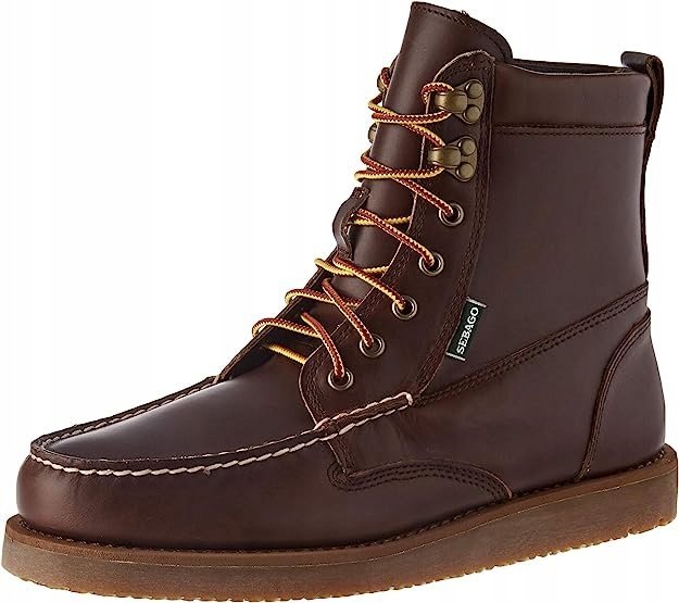 SEBAGO TRZEWIKI SKÓRZANE SZNUROWANE BRĄZ 41 1SŻI