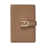 Portfele - Duży Portfel Damski Furla Flow S Compact Wallet WP00401-BX2045-1257S-1007 Beżowy - miniaturka - grafika 1