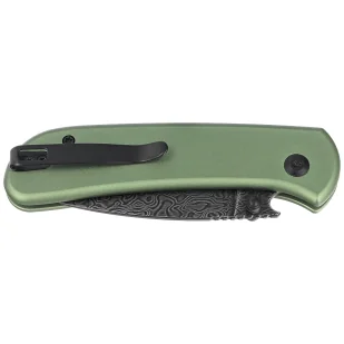 Nóż składany Civivi Qubit Green Aluminum, Black Damascus (C22030E-DS1) - Noże - miniaturka - grafika 7