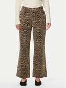 Spodnie damskie - Pieces Jeansy Salume 17156943 Brązowy Straight Fit - miniaturka - grafika 1