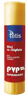 Tetis Klej w sztyfcie typu PVP - 20g AA480TET - Przybory szkolne - miniaturka - grafika 1