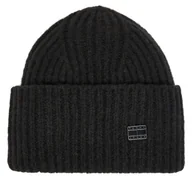 Czapki damskie - Czapka Tommy Hilfiger Elevated Heritage AW0AW17905 Czarny - miniaturka - grafika 1