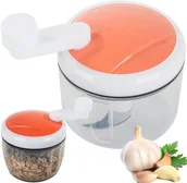 Rozdrabniacze kuchenne - Siekacz do warzyw cebuli szatkownica krajacz ręczna na korbkę ostra ostrze - miniaturka - grafika 1