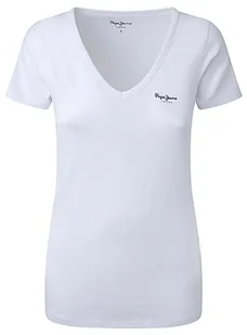 Pepe Jeans Koszulka damska Corine, 800 biały, XS - Koszulki i topy damskie - miniaturka - grafika 1