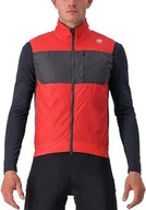 Kurtki męskie - CASTELLI 4522010-642 UNLIMITED PUFFY VEST męska kurtka POMPEIAN RED/DARK GRAY Rozmiar M - miniaturka - grafika 1