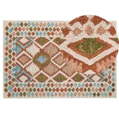 Dywany - Dywan wełniany 140 x 200 cm wielokolorowy ERMENEK - miniaturka - grafika 1