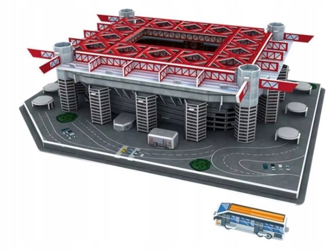 2 x PUZZLE 3D STADION PIŁKARSKI GIUSEPPE MEAZZA SAN SIRO AC MILAN INTER 113