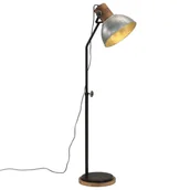 Lampy stojące - vidaXL Lampa stojąca, 25 W, srebro vintage, 30x30x100-150 cm, E27 - miniaturka - grafika 1