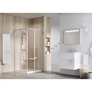 Ravak 14VA01O2Z1 Kabina prysznicowa naro$274na SRV2-100 S bia$275a szk$276o Transparent 195 - Kabiny prysznicowe Ravak 14VA01O2Z1 Kabina prysznicowa naro$274na SRV2-100 S bia$275a szk$276o Transparent 195 - Kabiny prysznicowe - miniaturka - grafika 1