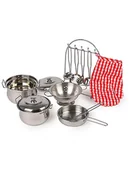 Zabawy w naśladowanie dorosłych - small foot 13-częściowy zestaw "Gustav" do gotowania - 3+ - miniaturka - grafika 1