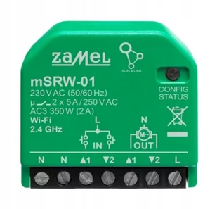 Sterownik rolet MSRW-01 WiFi Supla Zamel - Akcesoria do oświetlenia - miniaturka - grafika 1