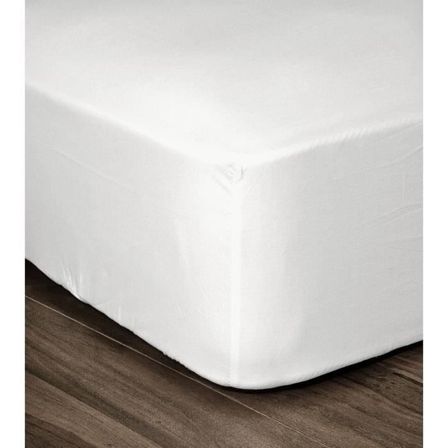 Prześcieradło 100% bawełna 180 x 200 x 25 cm białe