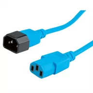 Kable komputerowe i do monitorów - Kabel zasilający komputer monitor niebieski 0,8m - miniaturka - grafika 1