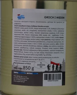 Groch z mięsem 850 g wojskowy - Zdrowa żywność - miniaturka - grafika 1