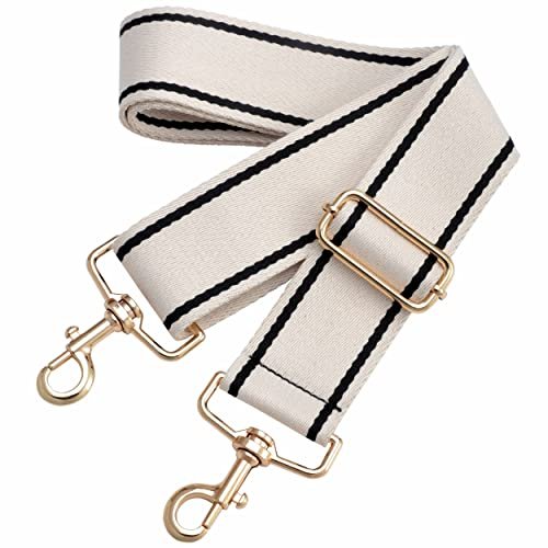 Nefelibata Pasek do torebki, szeroki pasek na ramię, regulowany zamiennik do torebki unisex, torby crossbody, torby na ramię, vintage, niebieskie krawędzie, morelowy, L, nowoczesny