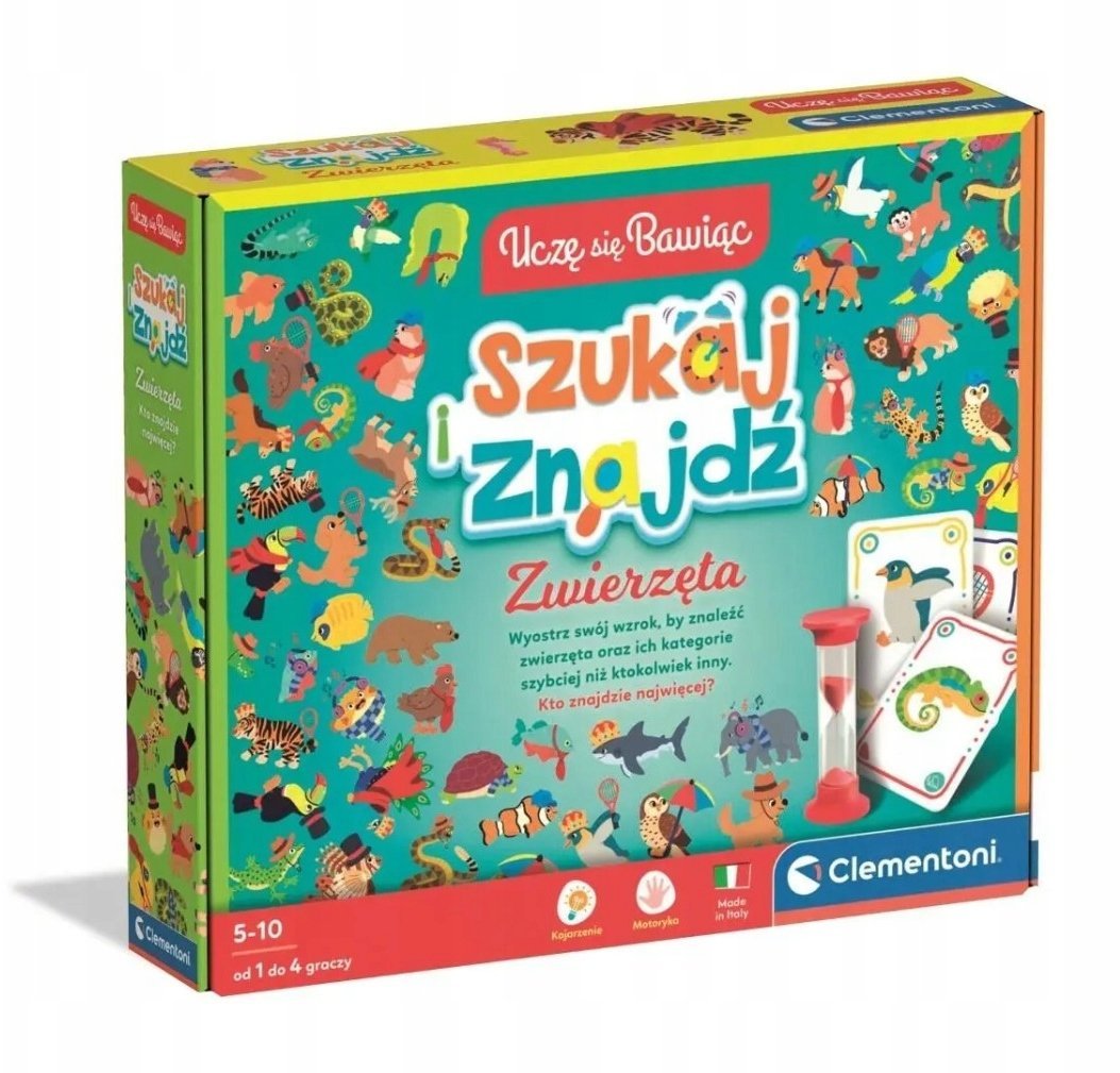 Clementoni CLE Uczę się bawiąc!Popatrz i zna. zwierzęta 50291