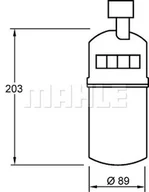 Akcesoria do klimatyzacji i ogrzewania - Osuszacz, klimatyzacja Mahle AD 275 000S - miniaturka - grafika 1