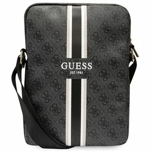 Guess Torba GUTB10P4RPSK 10" czarny/black 4G Stripes Tablet Bag - Torby na laptopy - miniaturka - grafika 1
