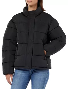 Replay Damska kurtka zimowa boxy fit, 098 BLACK, XS - Kurtki damskie - miniaturka - grafika 1