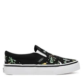 Buty dla chłopców - Tenisówki Vans Classic Slip-On VN000D0JYJ71 Czarny - miniaturka - grafika 1