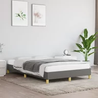 Łóżka - Lumarko Rama łóżka, ciemnoszara, 120x200 cm, obita tkaniną - miniaturka - grafika 1