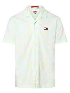 Tommy Jeans - Koszula męska, niebieski|żółty|zielony - Koszule męskie - miniaturka - grafika 1
