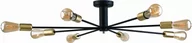 Lampy sufitowe - Nowodvorski Plafon LAMPA sufitowa MILL 9135 industrialna OPRAWA metalowe wysięgniki pająk spider czarna 9135 - miniaturka - grafika 1