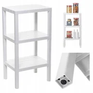 Regały - Regał na książki Półka stojąca do łazienki na kosmetyki biała Tatay 73,5 cm - miniaturka - grafika 1