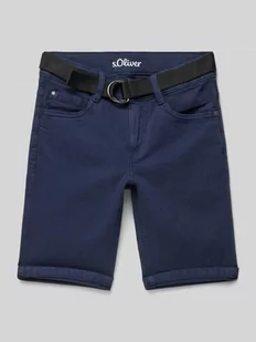 Szorty jeansowe o kroju skinny fit z 5 kieszeniami - Spodnie i spodenki dla chłopców - miniaturka - grafika 1