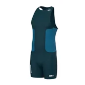 Bielizna sportowa męska - ZEROD Strój triathlonowy męski RACER TRISUIT deep ocean - miniaturka - grafika 1