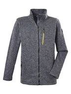 Odzież trekkingowa męska - Killtec Kurtka polarowa "KOS 471" w kolorze szarym - miniaturka - grafika 1