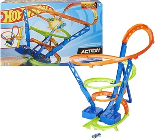 Hot Wheels Tor Wyścigowe Tornado Zestaw 73 cm 5+ - Samochody i pojazdy dla dzieci - miniaturka - grafika 1