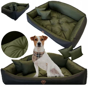 Legowisko Dla Psa Kanapa Posłanie Muszla 75X65 Cm Wodoodporne Poduszki Pikowane Zielone - Legowiska dla psów Legowisko Dla Psa Kanapa Posłanie Muszla 75X65 Cm Wodoodporne Poduszki Pikowane Zielone - Legowiska dla psów - miniaturka - grafika 1
