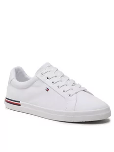 Tommy Hilfiger Tenisówki Essential Stripes Sneaker FW0FW06954 Biały - Trampki damskie - miniaturka - grafika 1