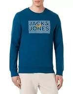 Swetry męskie - Bestseller A/S Sweter męski Jjmarius Sweat Crew Neck, Sailor Blue, XL - miniaturka - grafika 1