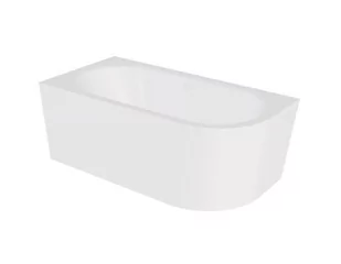 Wanna narożna lewa Besco Avita A-line 150x75 cm biały połysk syfon klik-klak biały z przelewem slim WAA-150ALBS - Wanny Wanna narożna lewa Besco Avita A-line 150x75 cm biały połysk syfon klik-klak biały z przelewem slim WAA-150ALBS - Wanny - miniaturka - grafika 1