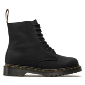 Glany męskie - Glany Dr. Martens 1460 Pascal Waxed 30666001 Czarny - miniaturka - grafika 1